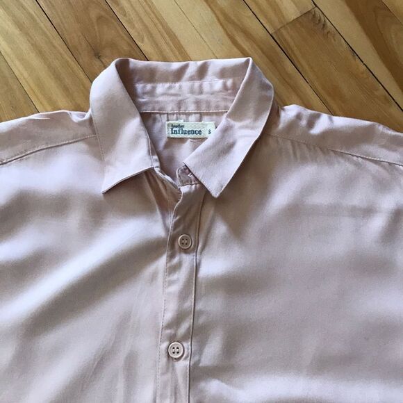 Another Influence light cinnamon button shirt, S - Picture 3 of 5
